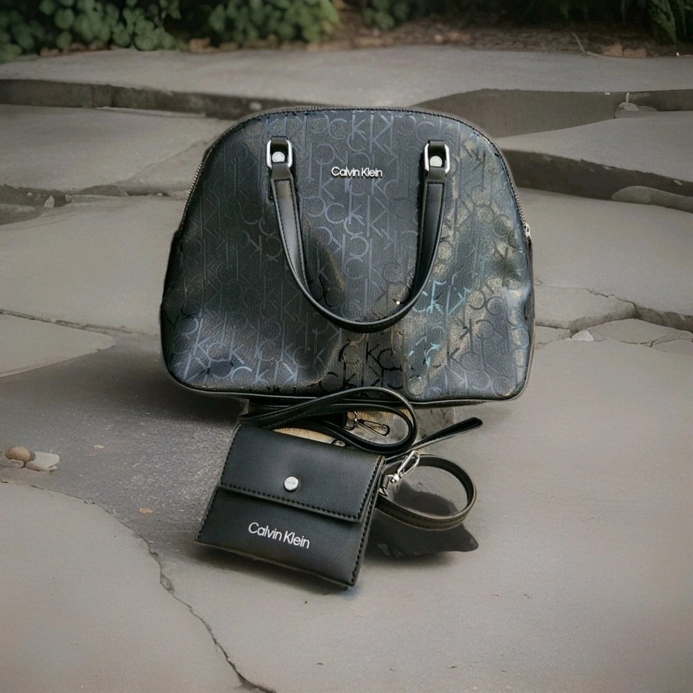 NWOT Calvin Klein Black Monogram Shoulder Bag